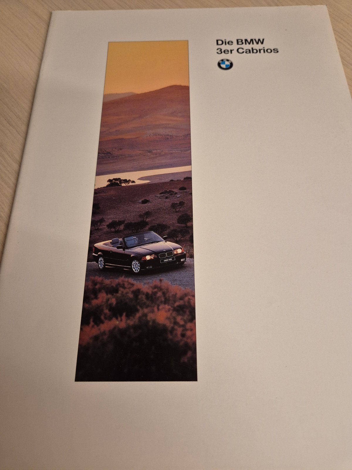 jaren 90 dikke BMW e36 3 serie cabrio folder 320i 325i autom, Ophalen of Verzenden, Zo goed als nieuw, BMW
