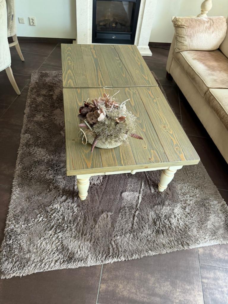 Landelijke vierkante salontafels 80x80, Huis en Inrichting, Ophalen, 50 tot 100 cm, Vierkant, 50 tot 100 cm