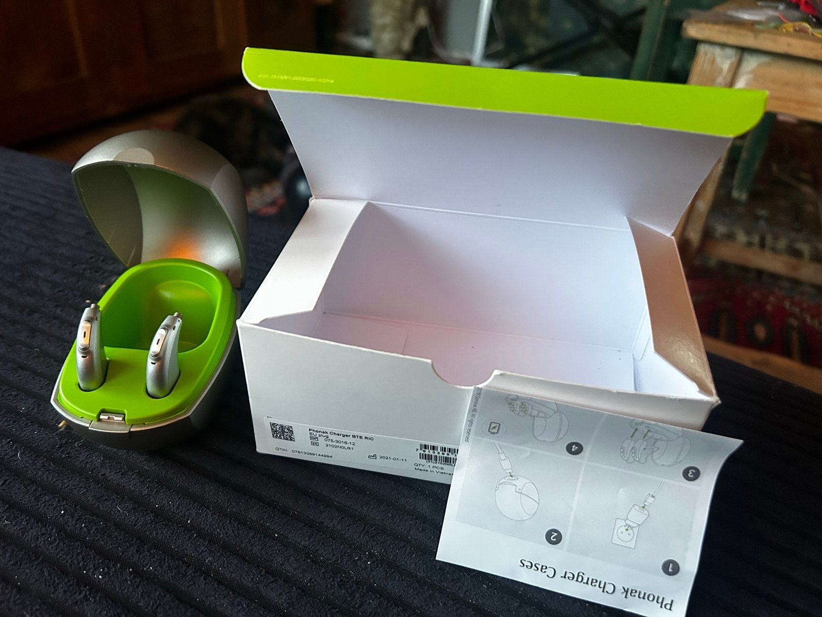 Phonak Bolero oplaadbare gehoorapparaten met BTE/RIC-lader, Diversen, Ophalen of Verzenden, Gebruikt
