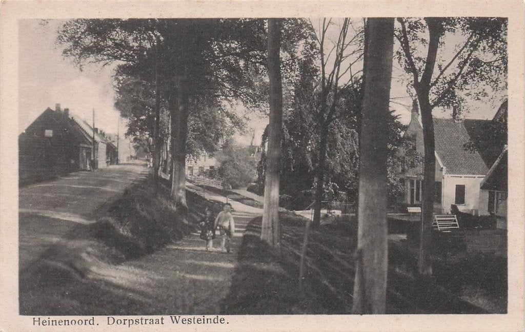 703-158-005 Heinenoord Dorpstraat Westeinde, Verzamelen, Verzenden, Voor 1920, Zuid-Holland