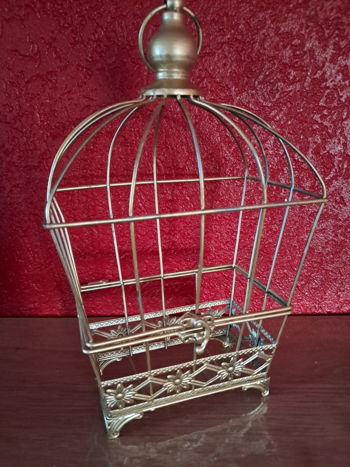 Decoratieve gouden vogelkooi., Ophalen of Verzenden