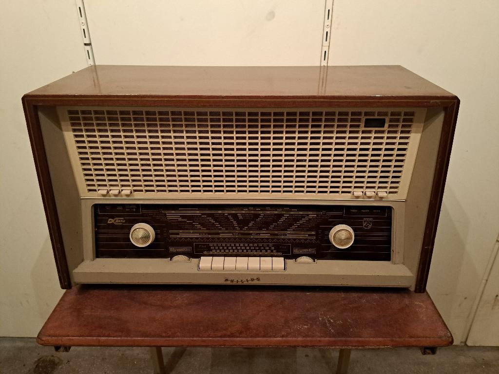 oude Philips buizen radio b6x92a, Audio, Tv en Foto, Radio's, Ophalen, Niet werkend, Radio