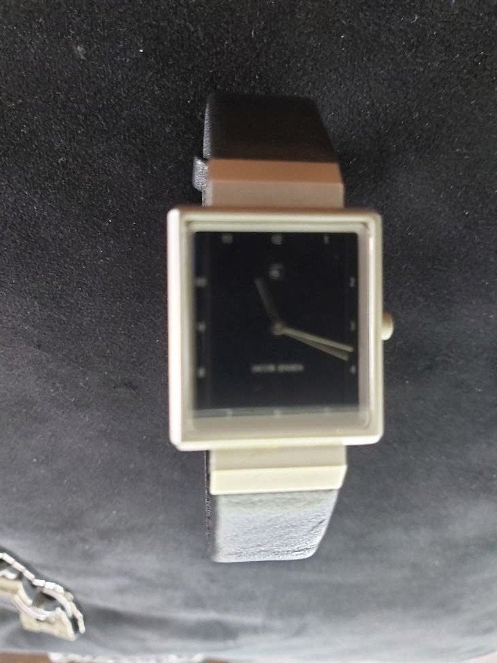 Jacob Jensen Heren Horloge - Stijlvol en Tijdloos, Overige merken, Polshorloge, Ophalen of Verzenden, Leer