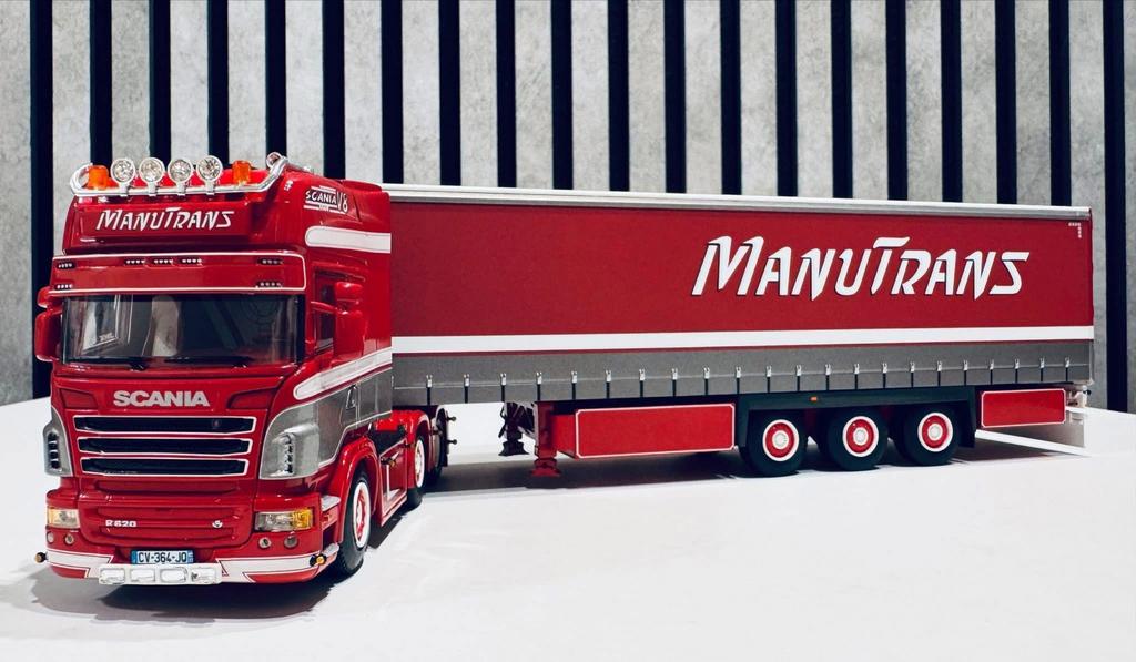 MANUTRANS/Trailer France (ShowTruck) Wsi-1:50, Ophalen of Verzenden, Zo goed als nieuw, Bus of Vrachtwagen, Overige merken