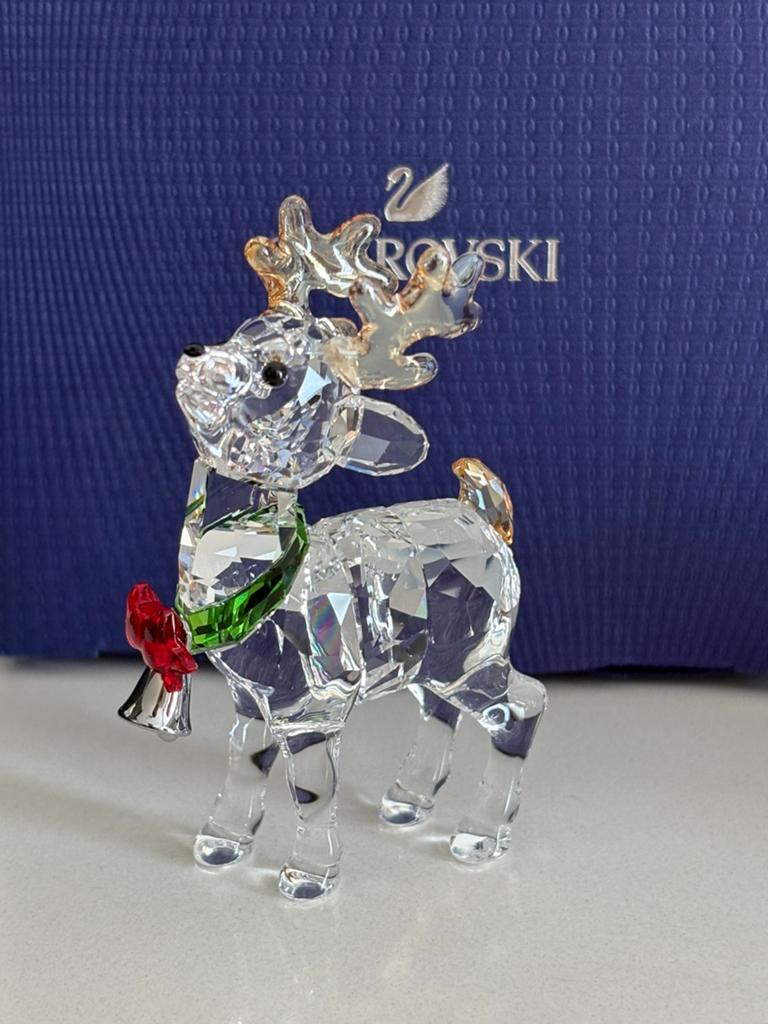 Swarovski rendier van de kerstman, Ophalen of Verzenden, Zo goed als nieuw, Figuurtje
