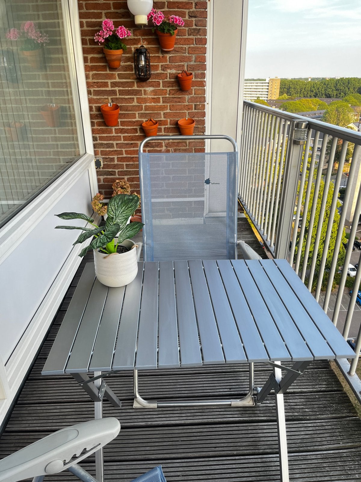 lichtgewicht aluminium campingtafel / roltafel (80x60cm), Ophalen of Verzenden, Zo goed als nieuw, Campingtafel