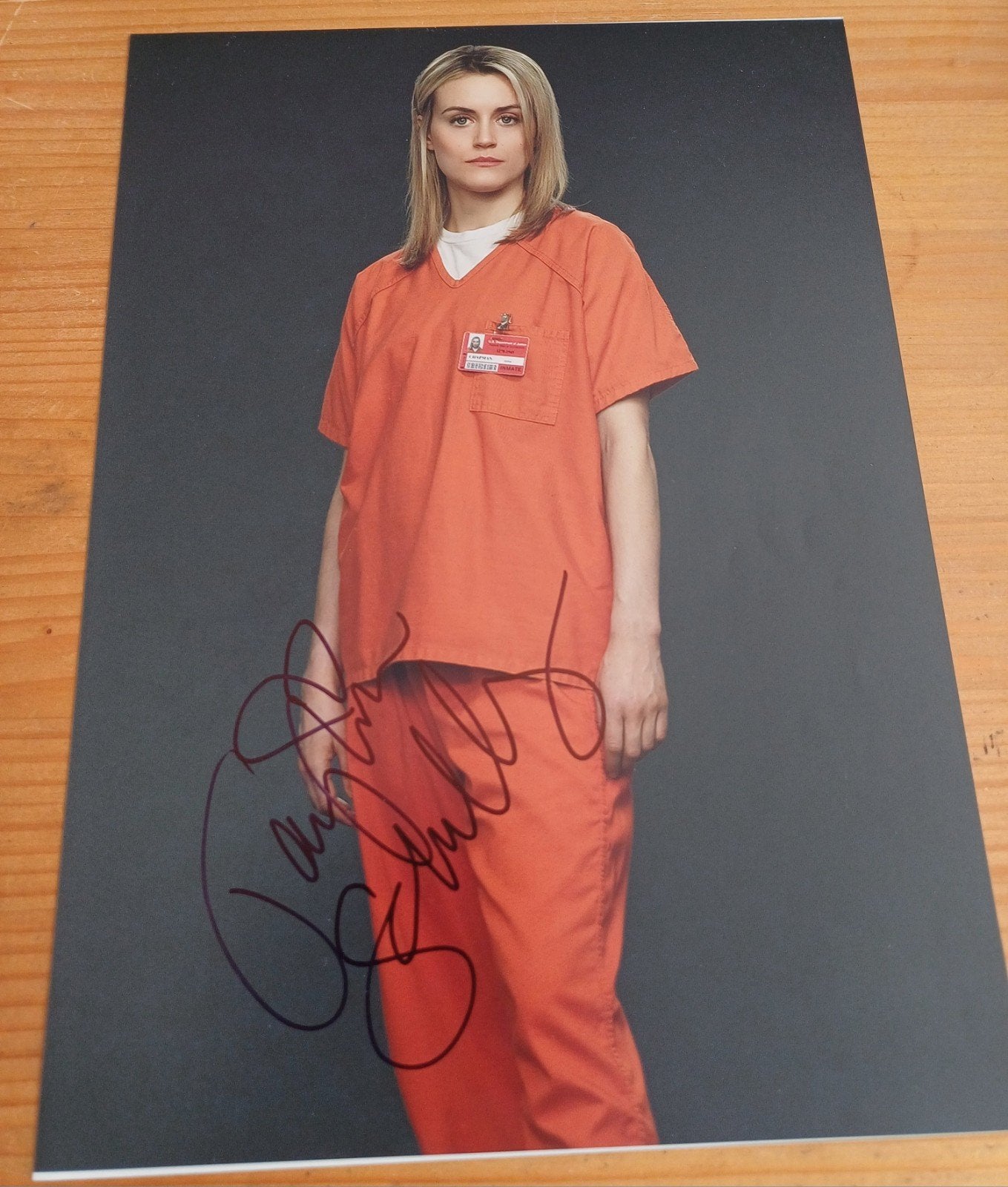 Taylor Schilling handtekening gesigneerde foto 30x20cm, Ophalen of Verzenden, Zo goed als nieuw, Foto of Kaart