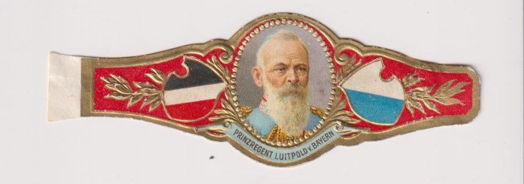 sigarenbanden - LUITPOLD V. BAYERN, Verzamelen, Rookartikelen, Aanstekers en Luciferdoosjes, Ophalen of Verzenden, Zo goed als nieuw