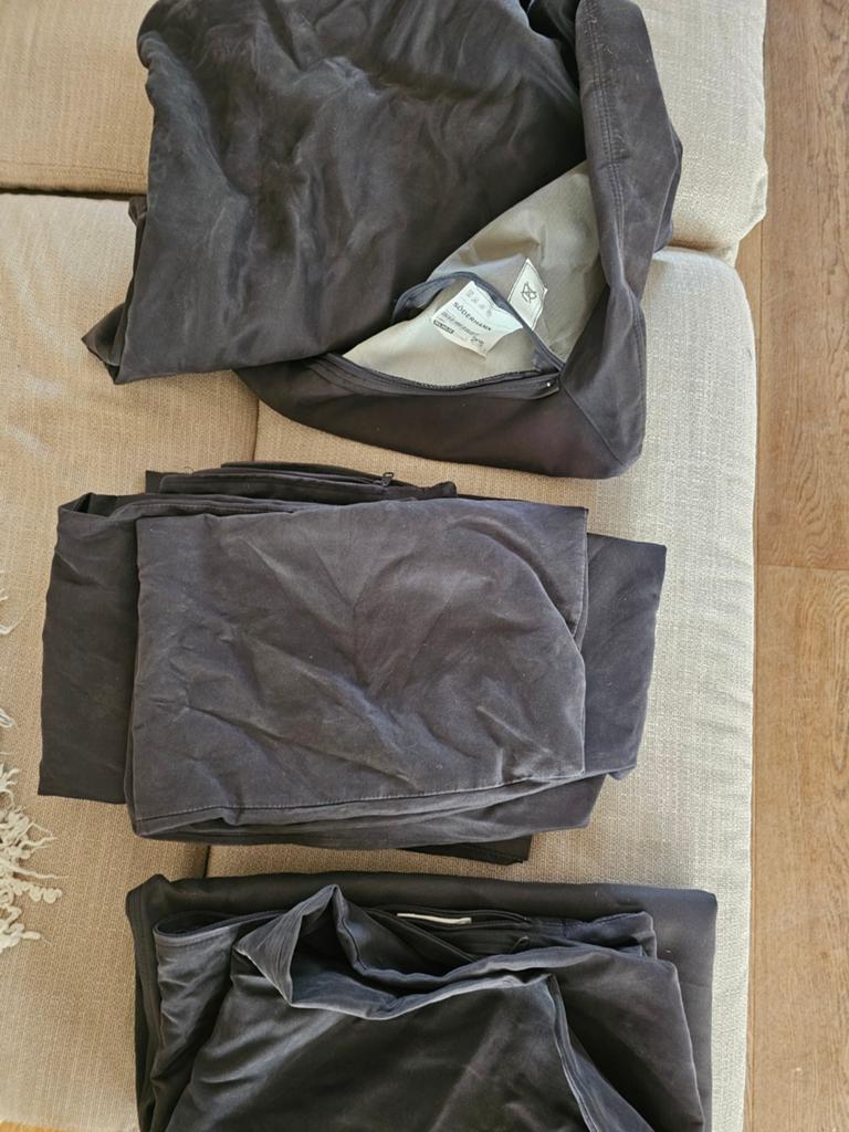 Ikea Söderhamn chaise longue hoezen (3 stuks), Ophalen of Verzenden, Gebruikt, Stof, Minder dan 150 cm