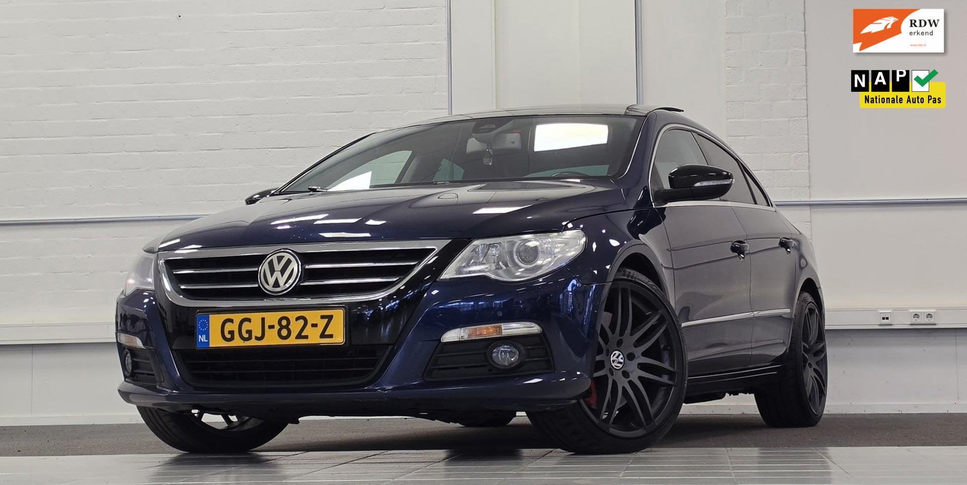 Volkswagen PASSAT CC 3.6 V6 FSI 4Motion Schuif/kanteldak. Xe, Auto's, Automaat, Stof, Zwart, 11 km/l