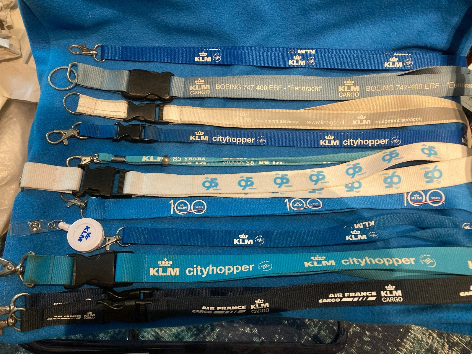 KLM en Air France Lanyards - Diverse Collectie, Ophalen of Verzenden, Gebruikt, Overige typen