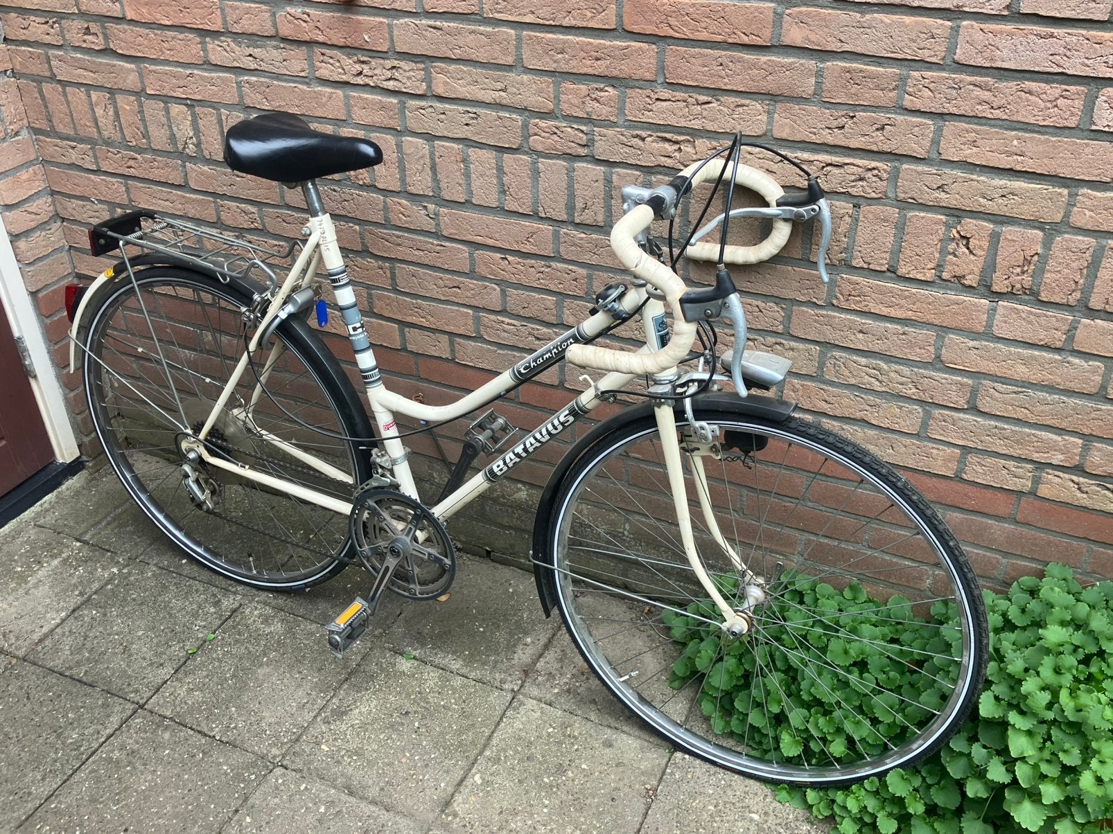 Batavus racefiets met bagagedrager en verlichting, Fietsen en Brommers, Ophalen, 28 inch, Gebruikt, 10 tot 15 versnellingen