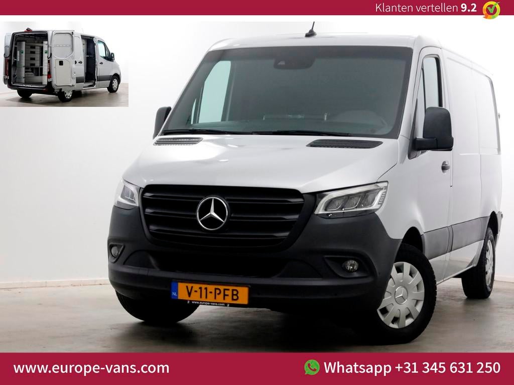 Mercedes-Benz Sprinter 314 CDI 143pk 9G Automaat L1H1 LED/AC, Auto's, Euro 6, Mercedes-Benz, Bedrijf, Diesel