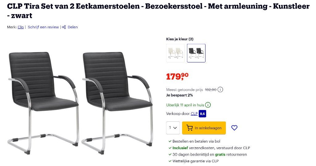 Bureaustoelen, Ophalen, Zo goed als nieuw, Zwart, Bureaustoel