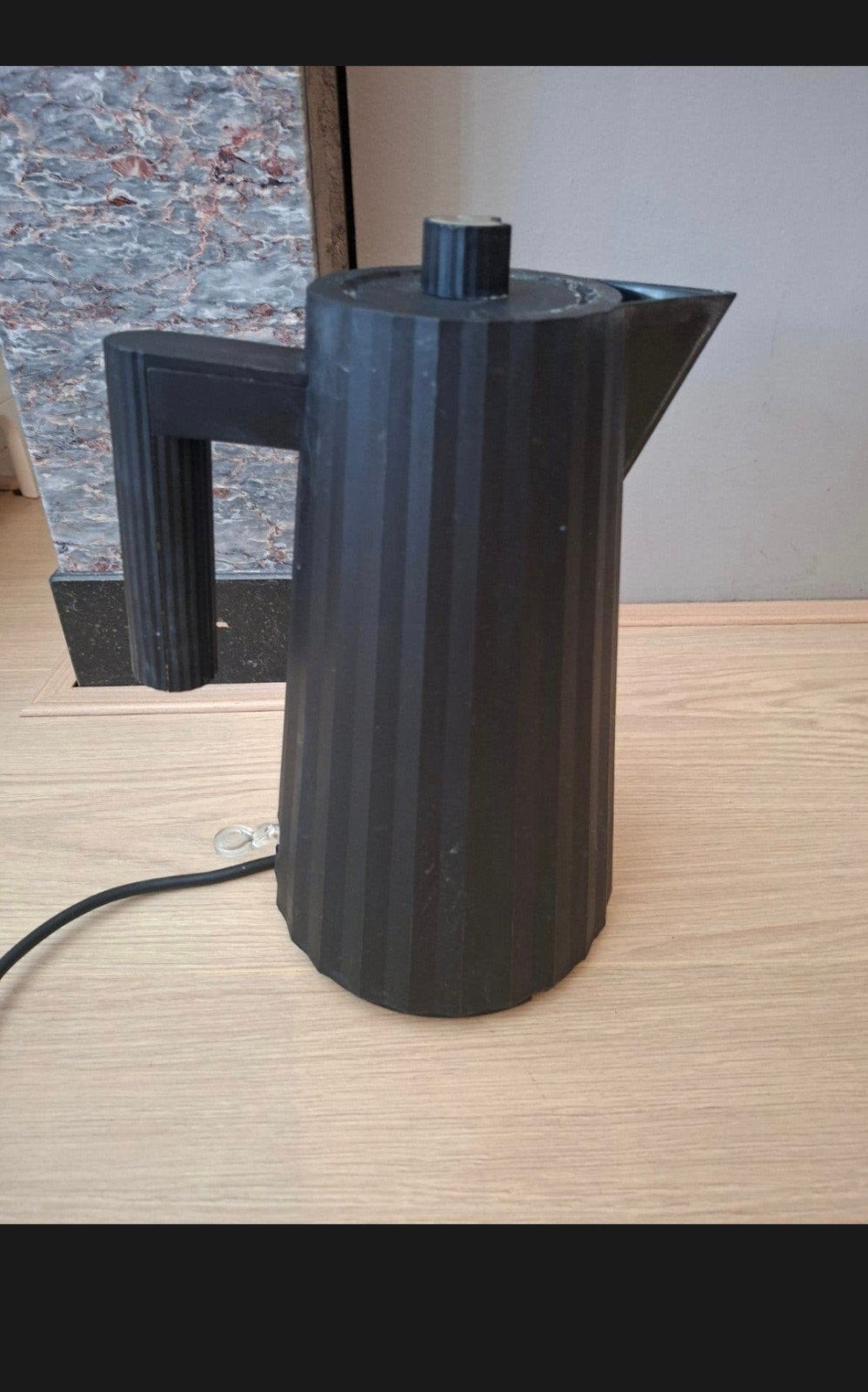 Alessi waterkoker plissé, 1 tot 2 liter, Ophalen of Verzenden, Gebruikt