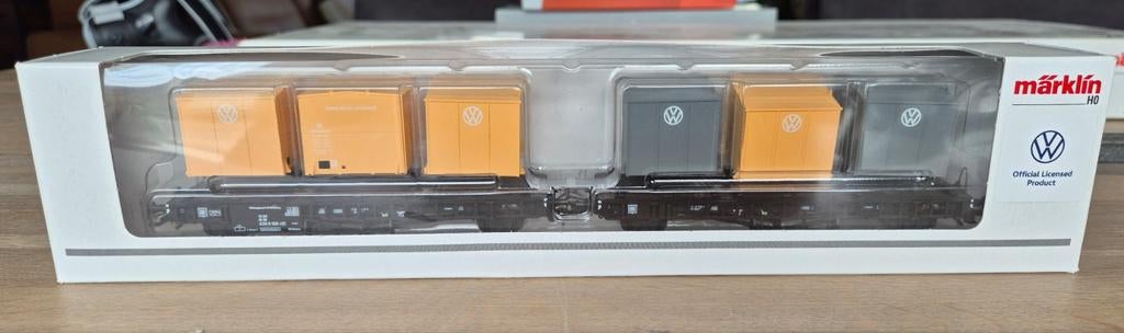 Märklin 46661 - VW Containertransportwagen Laabs - DB, Wisselstroom, Wagon, Ophalen of Verzenden, Zo goed als nieuw