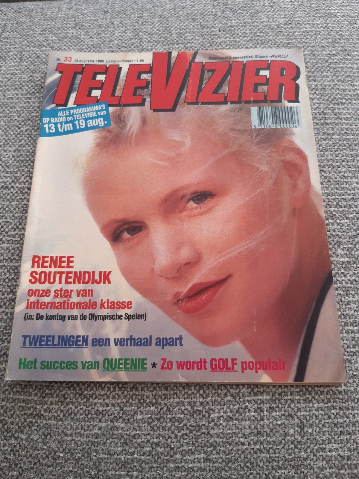 33.Televizier 1988. Renee Soutendijk. Han van der Meer. Jose, Verzamelen, Verzenden, 1980 tot heden, Tijdschrift