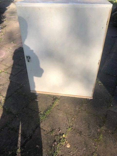 zware kwaliteit opbergkast, Doe-het-zelf en Verbouw, Ophalen, Gebruikt