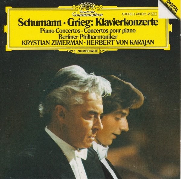 Schumann Grieg Von Karajan Klavierkonzerte CD, Ophalen of Verzenden, Romantiek, Gebruikt, Orkest of Ballet