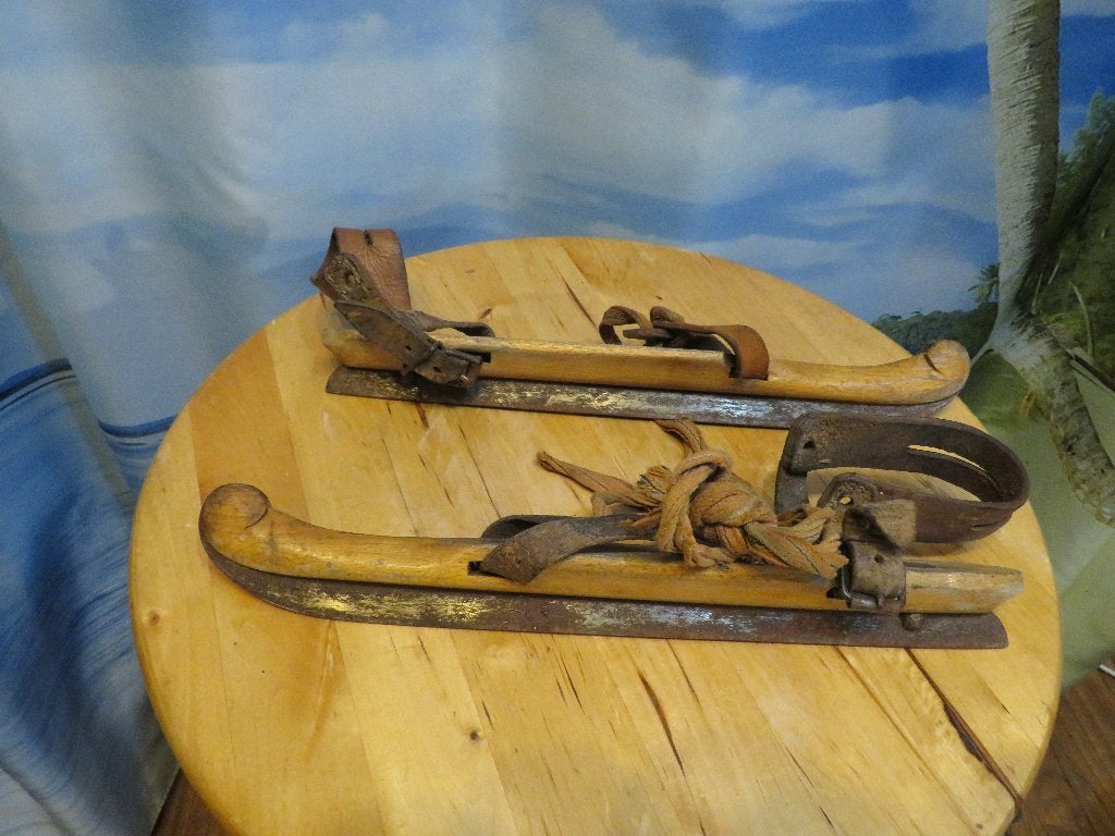 ijsnoch vintage houten friese doorlopers mt 23 = mt 34,5?, Antiek en Kunst, Ophalen of Verzenden