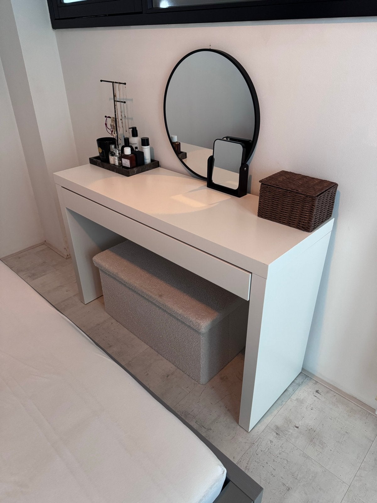 Ikea Malm Kaptafel - Gebruikt met lichte gebreken, Ophalen, Gebruikt, 100 tot 150 cm, Minder dan 100 cm