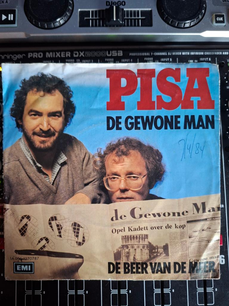 Pisa - De Gewone Man (Spaan, Vermeegen) Single 1984, Cd's en Dvd's, Ophalen of Verzenden, 1980 - 1989, Gebruikt, 7 inch