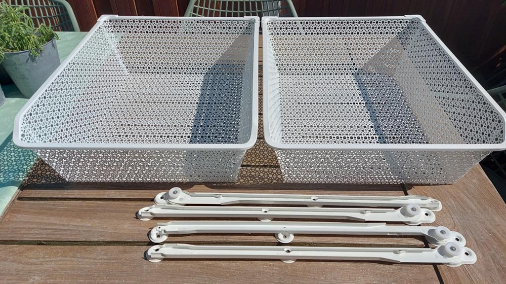 2x IKEA Komplement Fijndraadmand, Zo goed als nieuw, Minder dan 100 cm, 25 tot 50 cm, 50 tot 100 cm