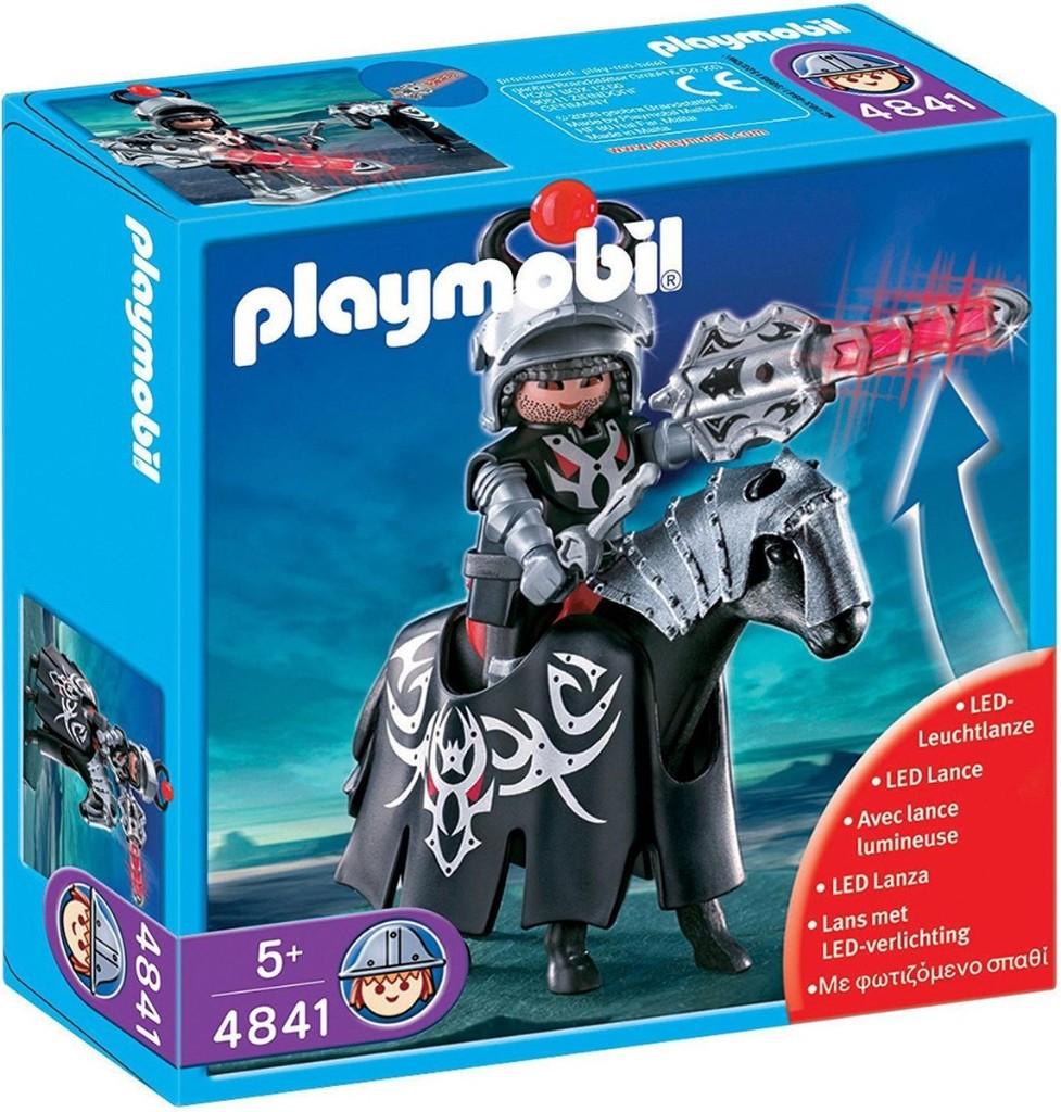 Playmobil Zwarte drakenridder met LED lans – 4841, Kinderen en Baby's, Speelgoed | Playmobil, Ophalen of Verzenden, Gebruikt, Complete set