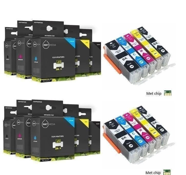 Set Canon PGI-580 & CLI-581 XXL serie Inktmedia Huismerk, Nieuw, Ophalen of Verzenden, ,, ,