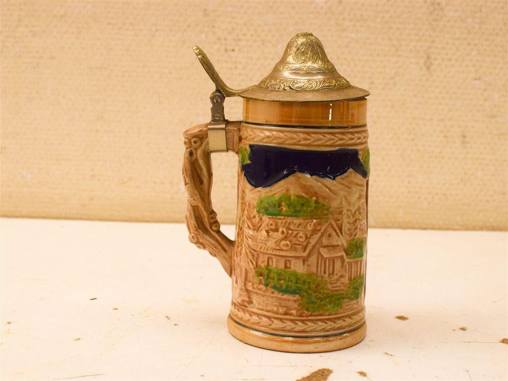 Duitse Bier Pul 51691, Huis en Inrichting, Ophalen of Verzenden, Gebruikt, Aardewerk, Bord(en)