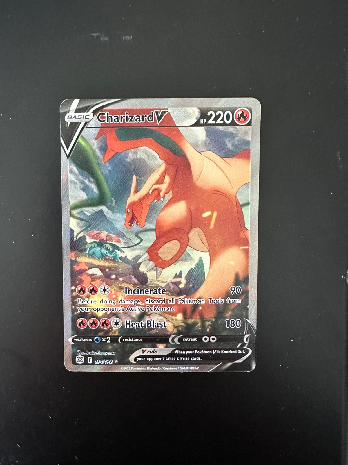 Pokemon Charizard V 154, Ophalen of Verzenden, Zo goed als nieuw