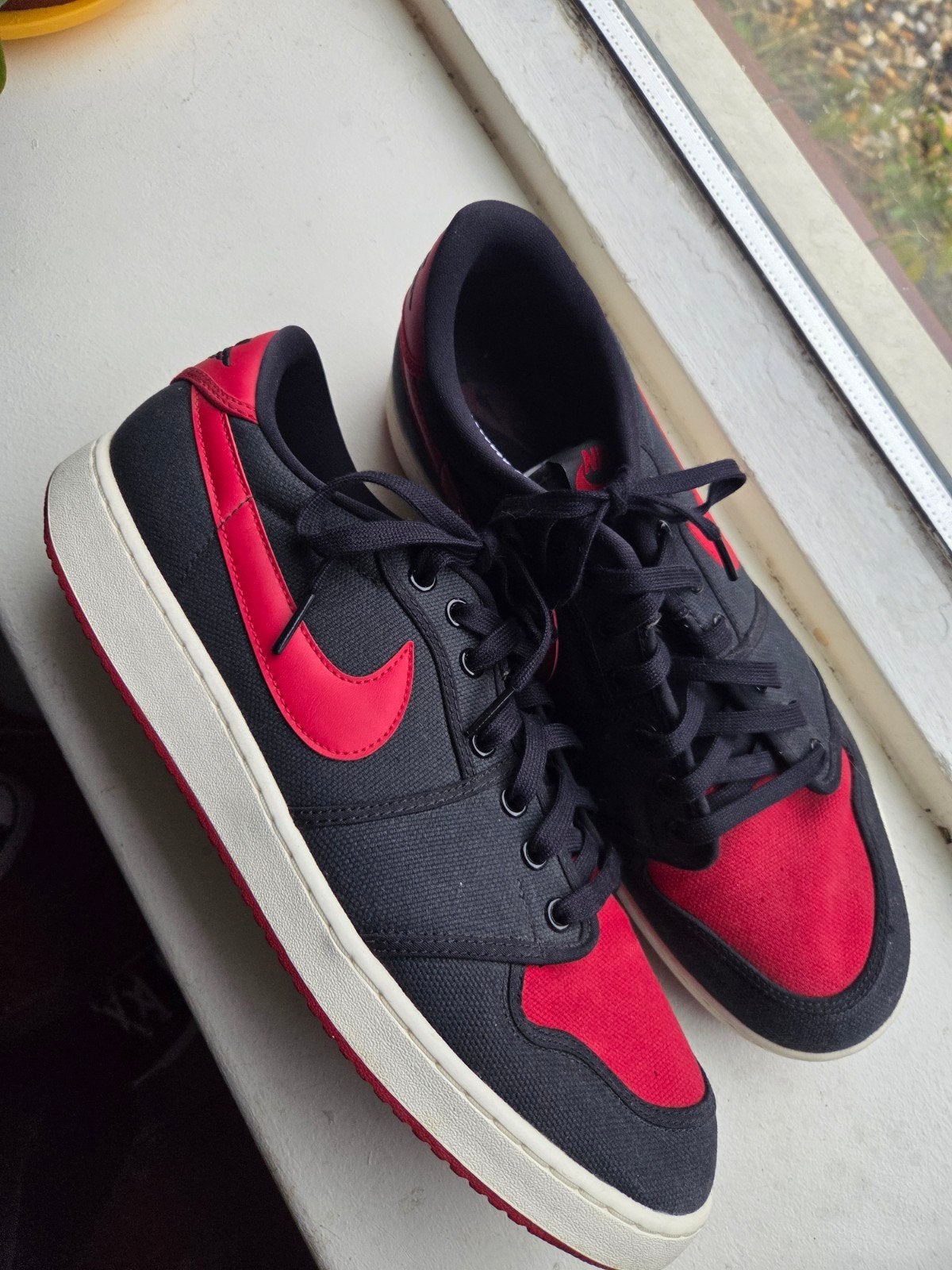 Nike Air Jordan 1 KO Low Bred AJKO Low Maat 48.5, Zwart, Nieuw, Ophalen of Verzenden, Sneakers of Gympen