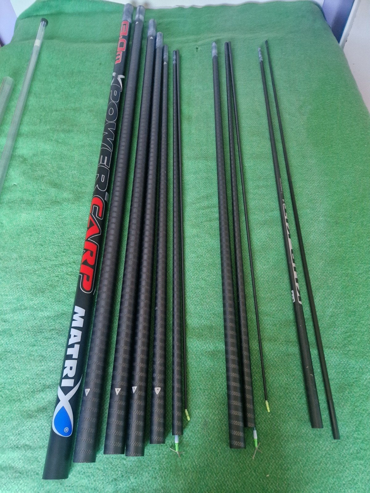 vaste stok matrix X power carp 13 meter, Watersport en Boten, Ophalen of Verzenden, Gebruikt, Vaste hengel