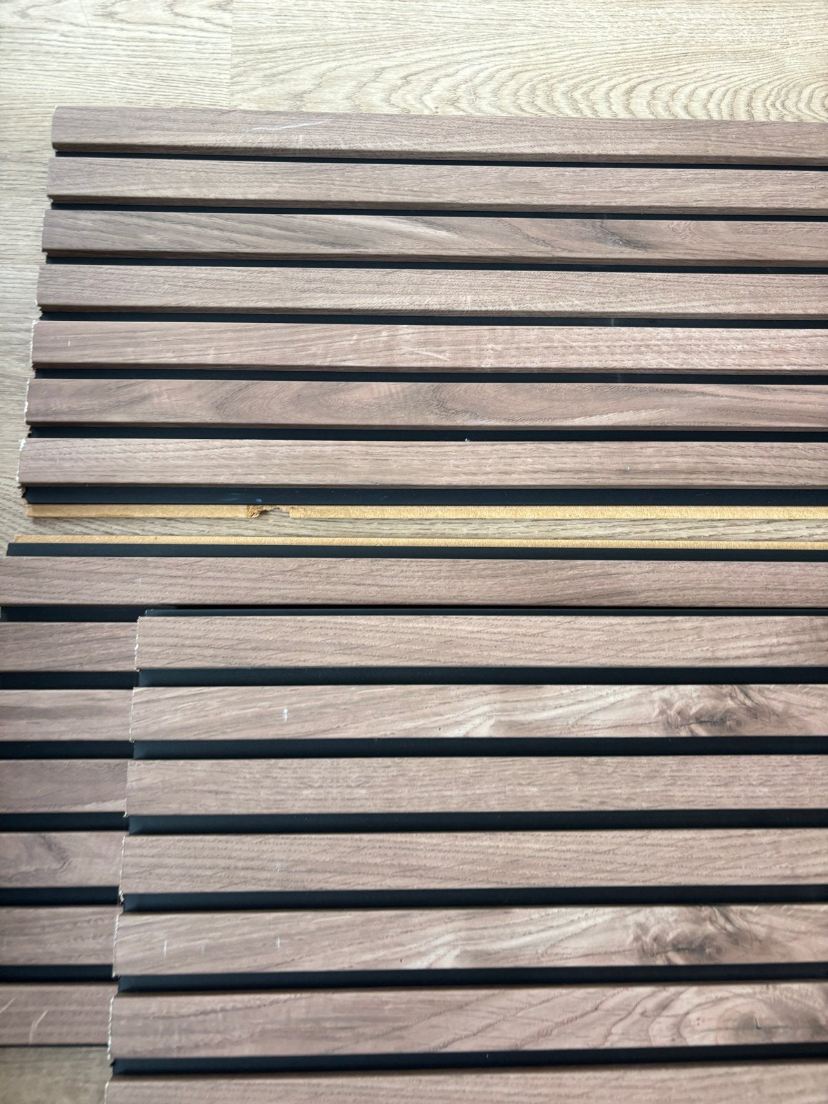 Houten lattenpanelen - Zo goed als nieuw, Doe-het-zelf en Verbouw, Ophalen, Zo goed als nieuw, Hout, Minder dan 20 mm