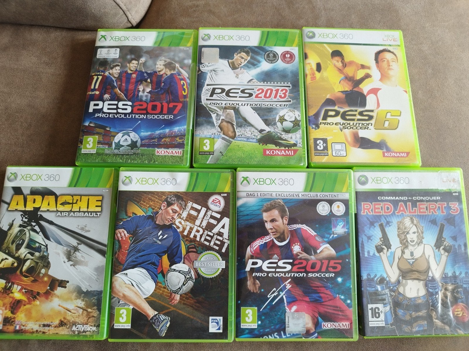 XBox 360 Spellen - Diverse Titels (o.a. PES, FIFA, Apache), Spelcomputers en Games, Ophalen of Verzenden