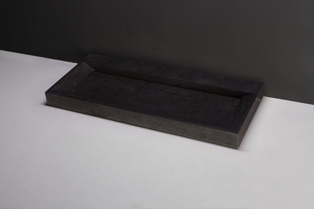 Fraaie badmeubelset 100 cm met écht hardstenen wastafel, Ophalen, Nieuw, 50 tot 100 cm, Minder dan 100 cm