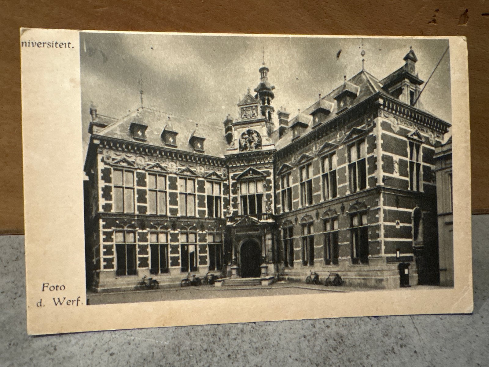 Misdruk Ansichtkaart Universiteit Utrecht - Foto d. Werf, Ophalen of Verzenden, Voor 1920, Ongelopen, Utrecht