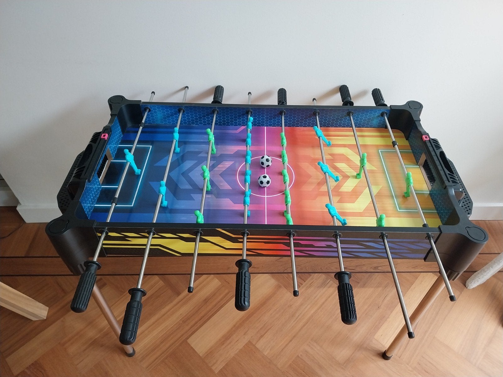 Tafelvoetbal en Airhockey 2-in-1 Tafel, Een of twee spelers, Ophalen of Verzenden, Gebruikt