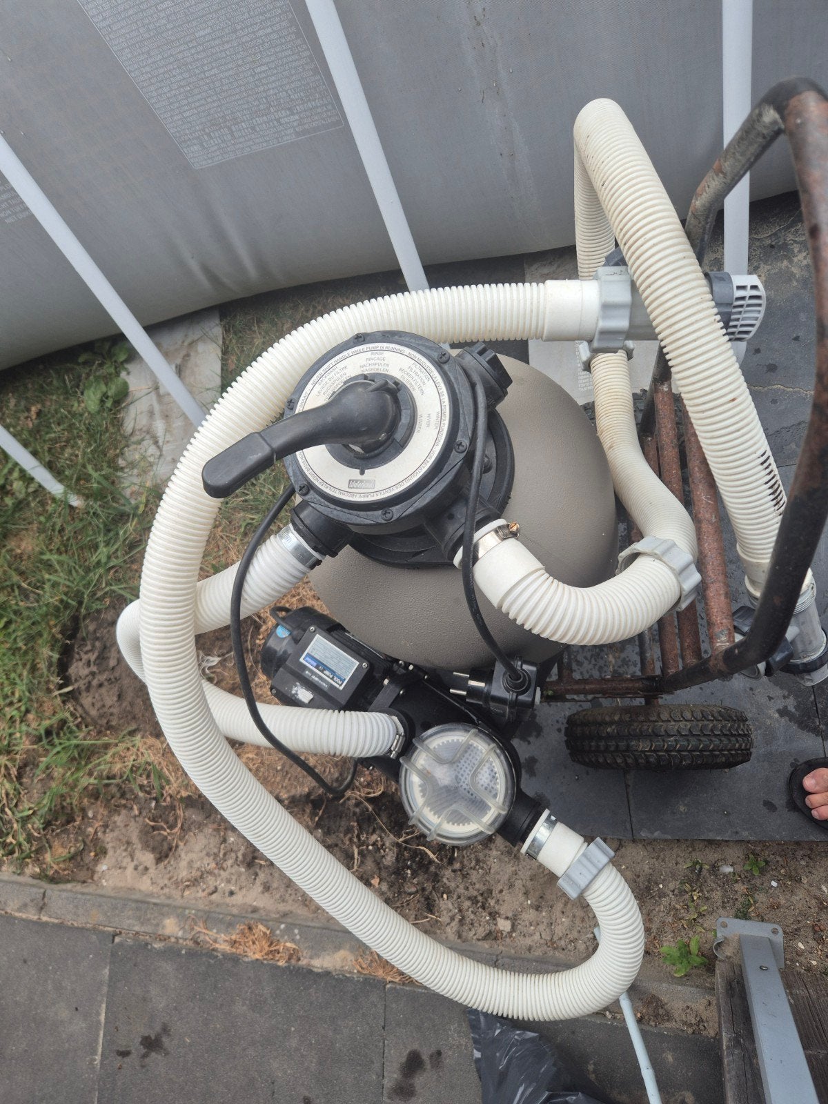 Waterland Zwembadpomp met zandfilter - 40W, Ophalen of Verzenden, Gebruikt, Zwembadpomp