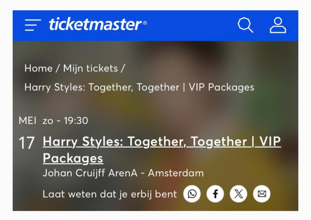 Harry Styles 17/5, Tickets en Kaartjes, Concerten | Pop, Twee personen, Mei