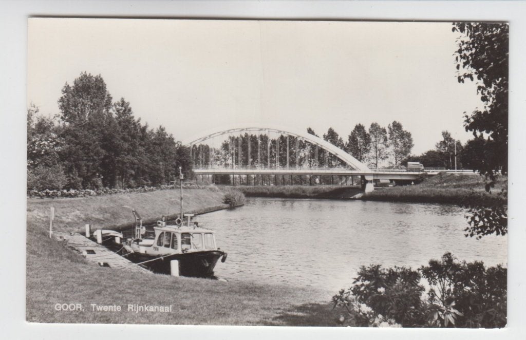 289 Goor Twente Rijnkanaal B16, Verzamelen, Ansichtkaarten | Nederland, Verzenden, 1960 tot 1980, Ongelopen, Overijssel