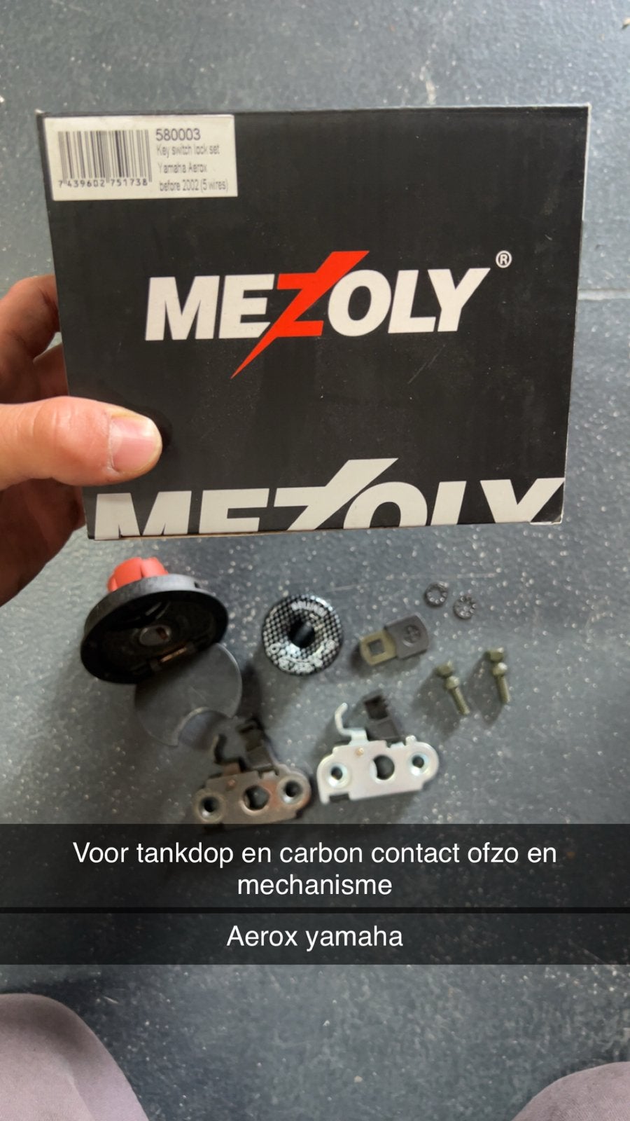 Mezoly contactslot set Yamaha Aerox (voor 2002), Fietsen en Brommers, Ophalen, Nieuw, Overige typen, Yamaha