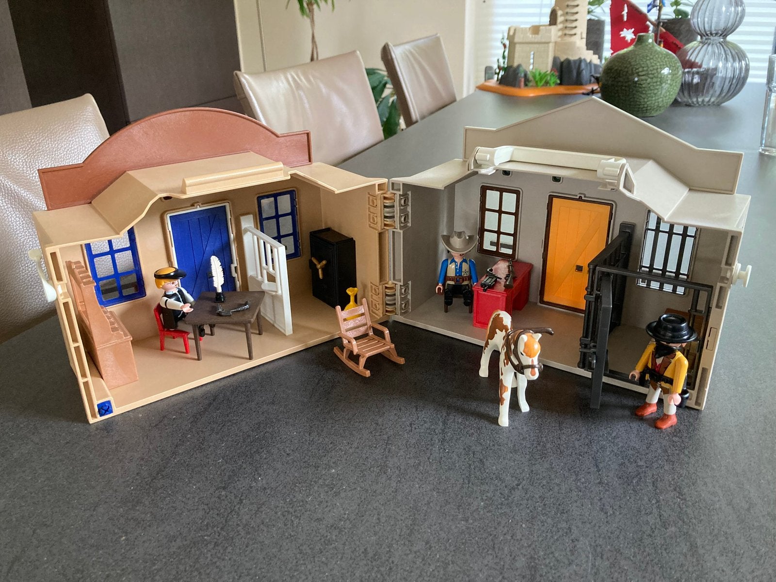 Playmobile sherif huis en paardenstal, Ophalen, Zo goed als nieuw, Jongen of Meisje