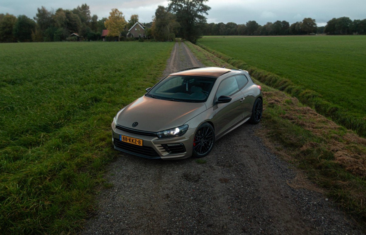Volkswagen Scirocco 2.0 TSI DSG 2008 Bruin, Zwart, 4 cilinders, 4 stoelen, Leder