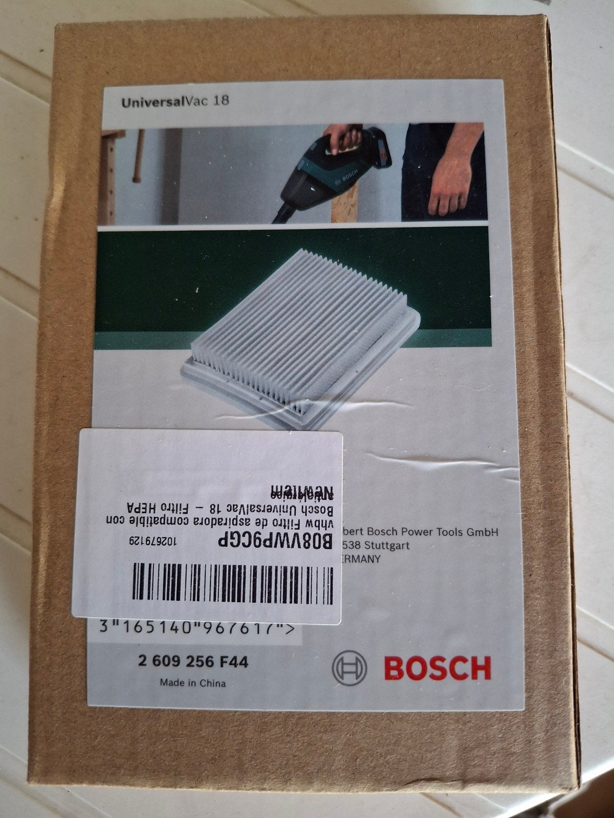 Bosch UniversalVac 18 HEPA filter (3 stuks), Ophalen