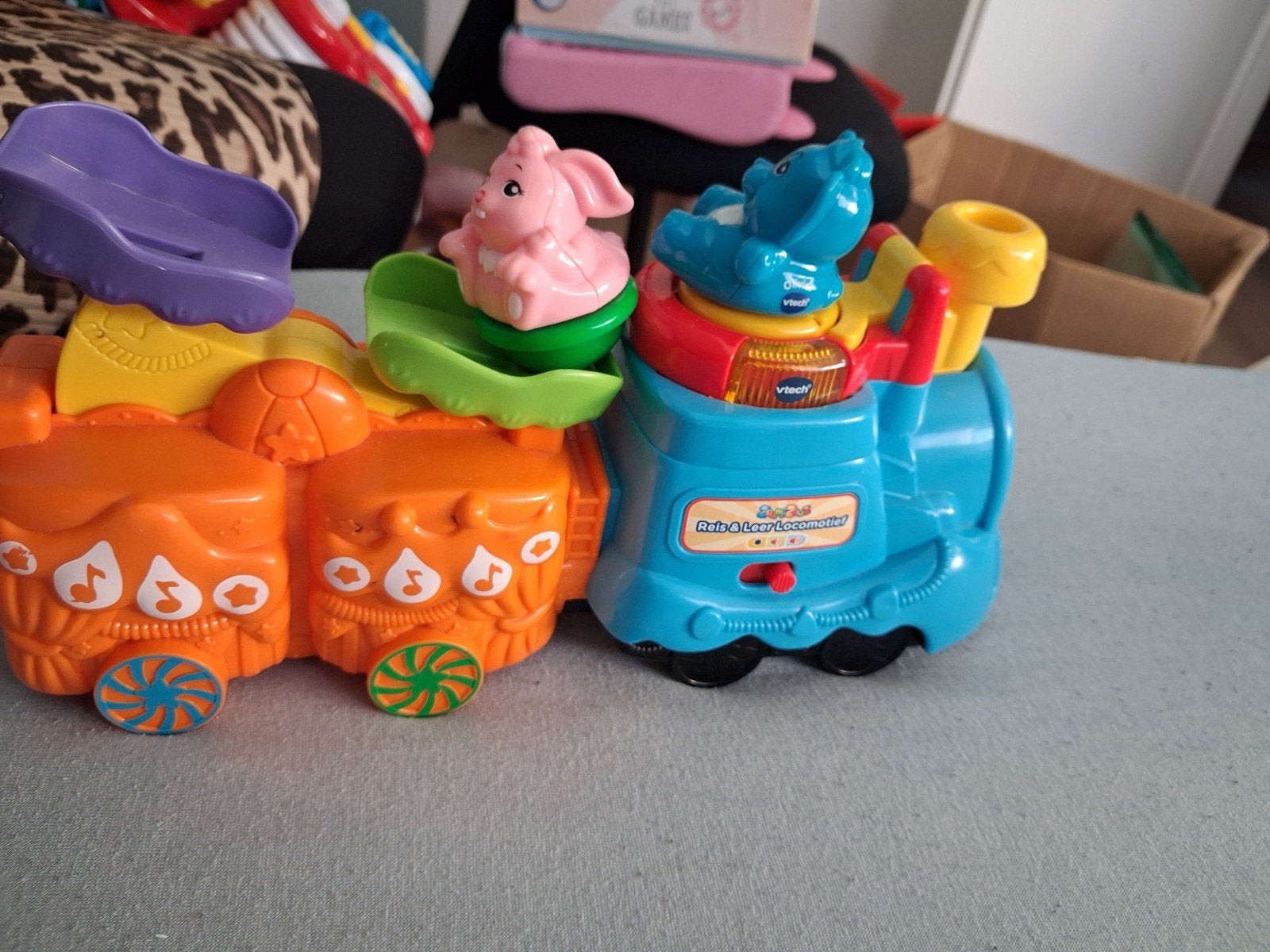 VTech Zoef Zoef Dieren Trein met Geluid en Licht, Ophalen, Gebruikt, Overige typen, Met licht