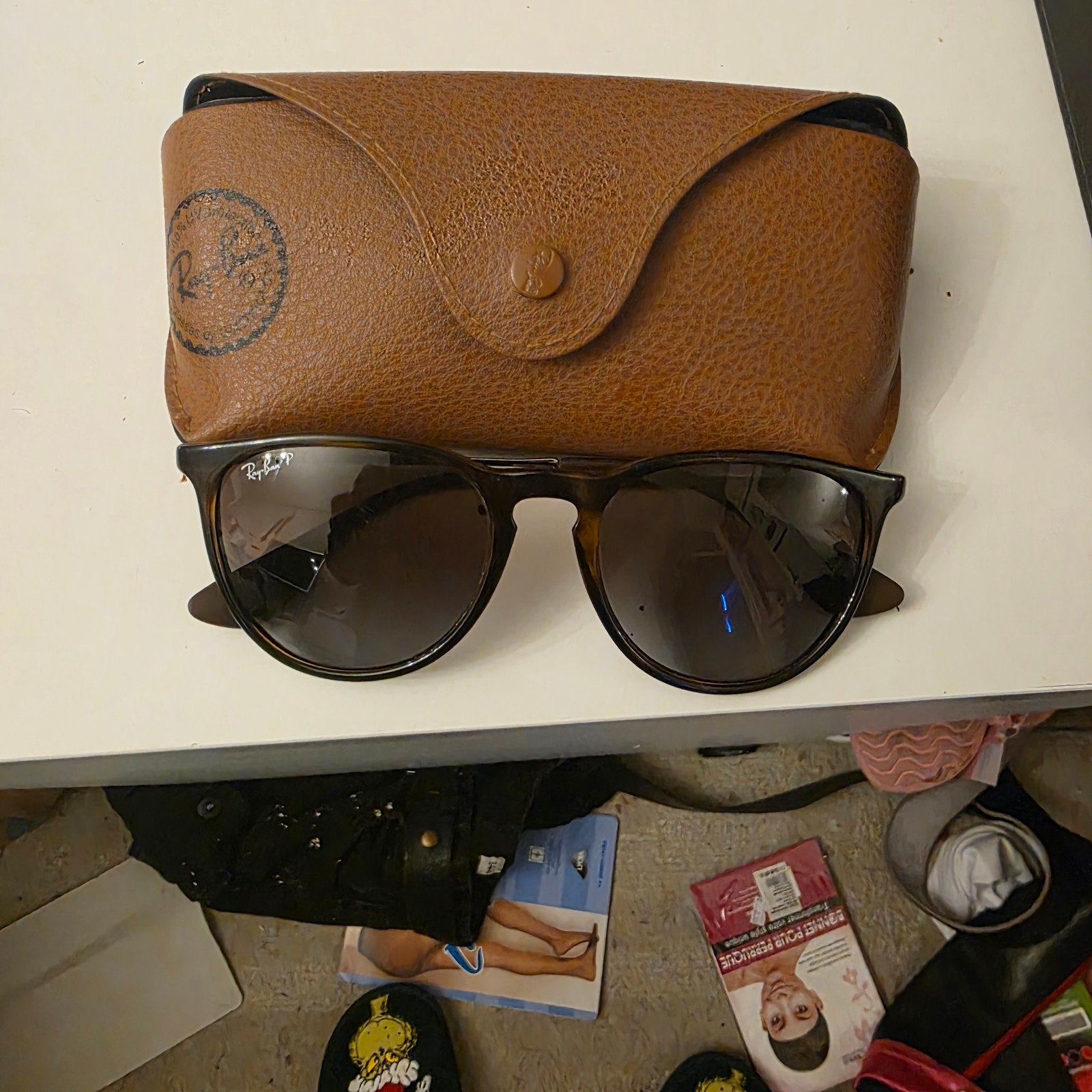Ray-Ban Erika Classic Zonnebril, Zonnebril, Bruin, Ophalen of Verzenden, Zo goed als nieuw