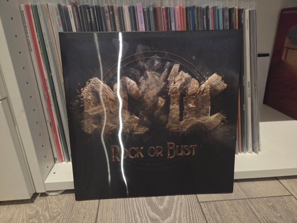 AC/DC rock or bust LP + CD, Ophalen of Verzenden, 1980 - 1989, Zo goed als nieuw, 12 inch