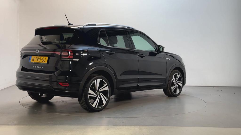Volkswagen T-Cross 1.0 TSI 110pk DSG R-Line Virtual Cockpit, T-Cross, Gebruikt, Met garantie (alle), Alcantara