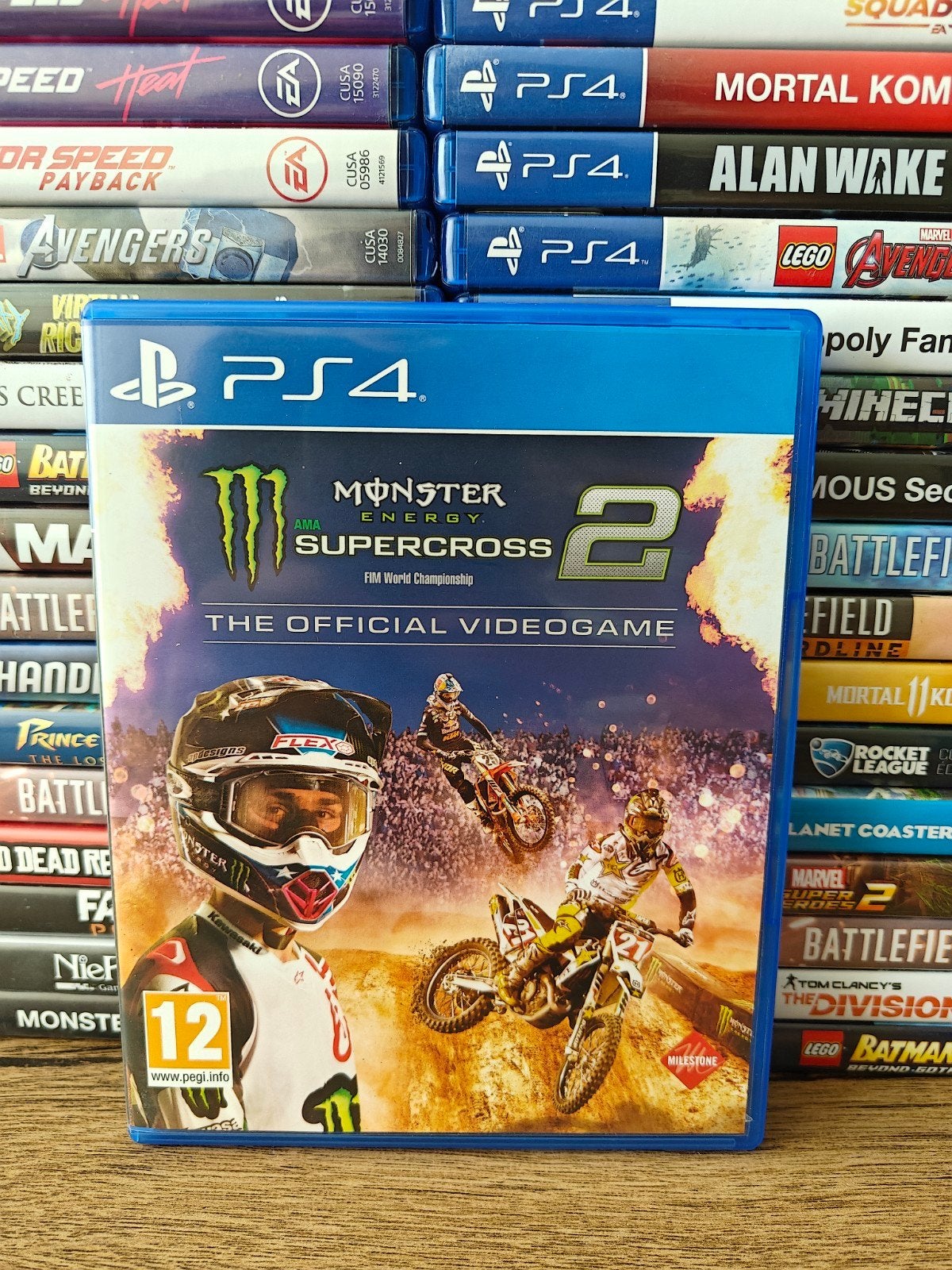 monster energy supercross videogame 2 PlayStation 4, 1 speler, Ophalen of Verzenden, Zo goed als nieuw, Vanaf 3 jaar